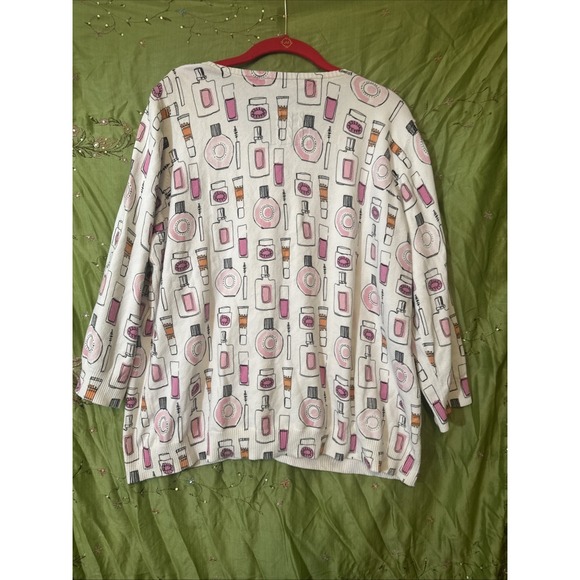 Vintage Marisa Christina Cardigan Makeup Design Beaded Sequins Buttons Size XL - Picture 5 of 5